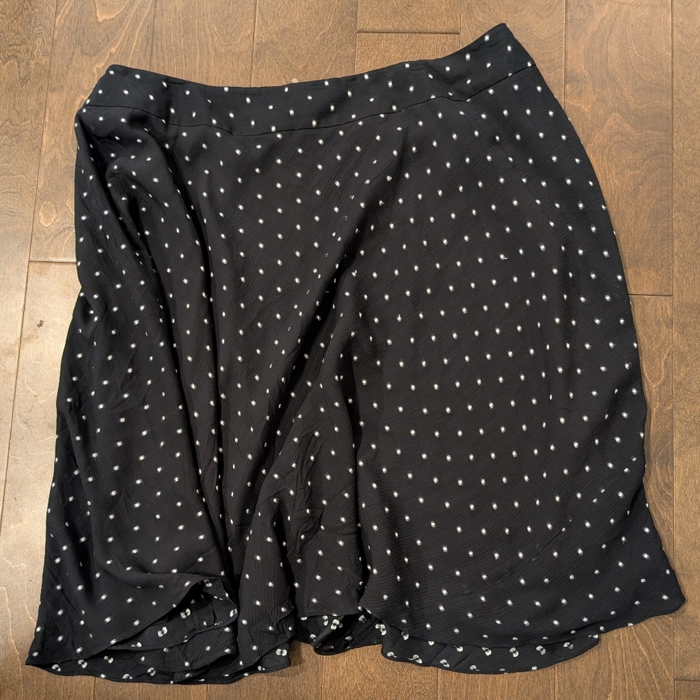 Jones New York Black Polka Dot Skirt, 22W